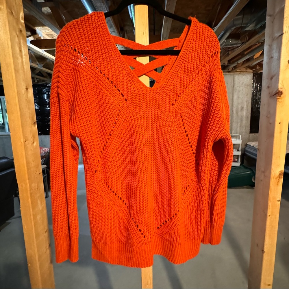 Orange sweater sz Medium